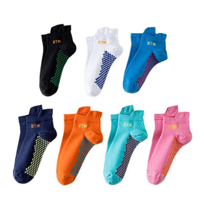 Quick Dry Wear-resistant Breathable Sports Socks(7 Pairs) - Multicolor - EU36-43(US4-9) - image 2