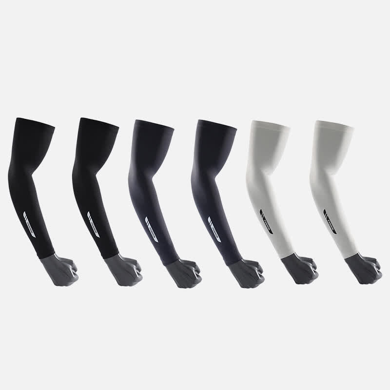 Outdoor Sun Protection Ice Arm Sleeves(3 Pairs) - Multicolor - XL - image 0