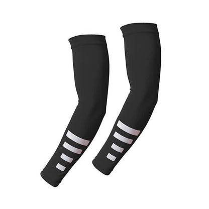 Reflective Outdoor Sun Protection Quick-Dry Arm Sleeves(3 Pairs) - Black - image 10