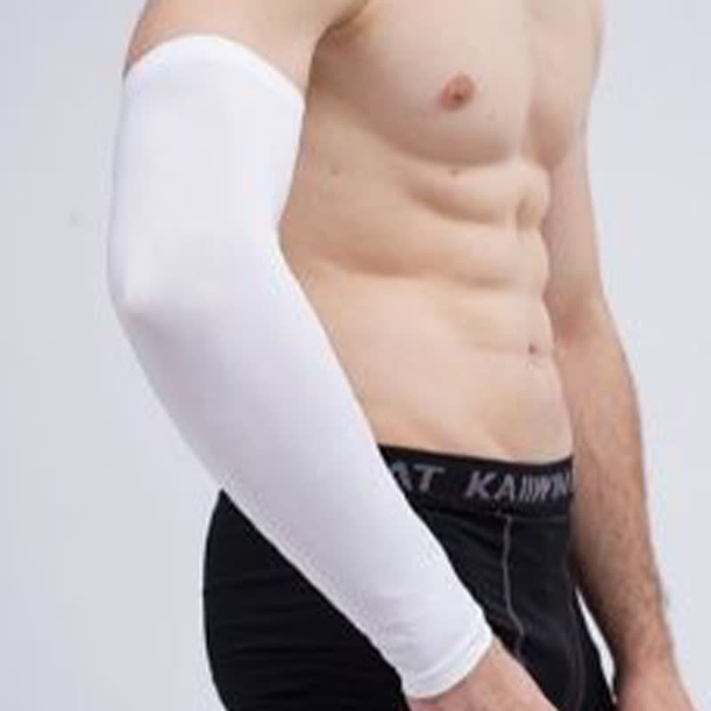 Solid Color Breathable Sports Arm Sleeves(2 Pairs) - image 5