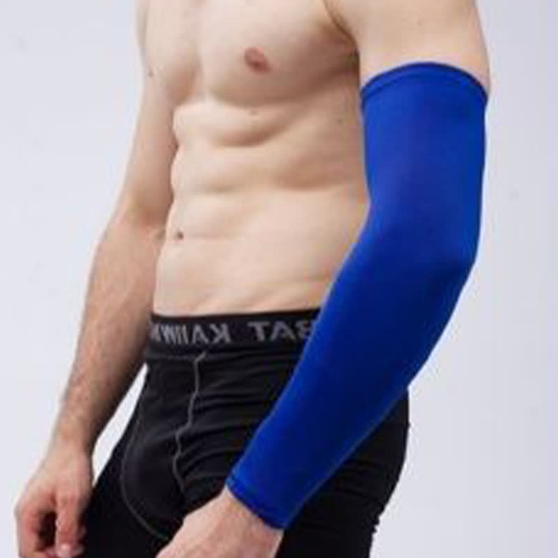 Solid Color Breathable Sports Arm Sleeves(2 Pairs) - image 1