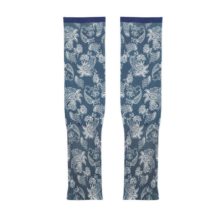 Floral Print Outdoor Sun Protection Arm Sleeves(3 Pairs) - C - image 6