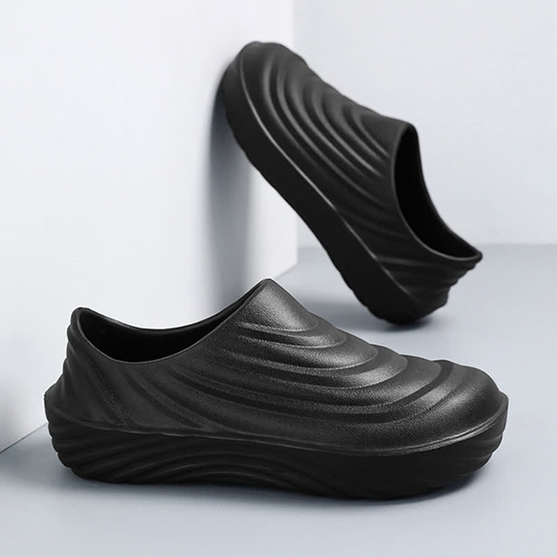 Solid Color Non-slip Waterproof Kitchen Shoes