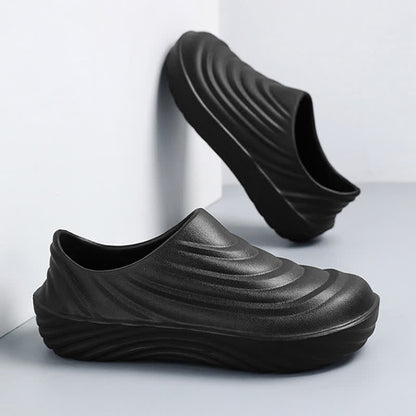 Solid Color Non-slip Waterproof Kitchen Shoes