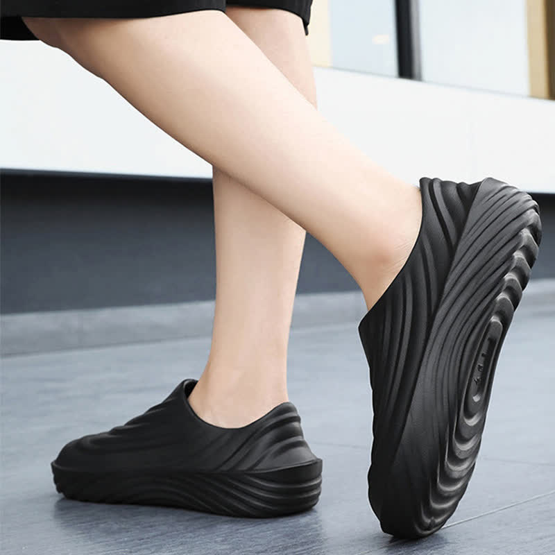 Solid Color Non-slip Waterproof Kitchen Shoes - image 12