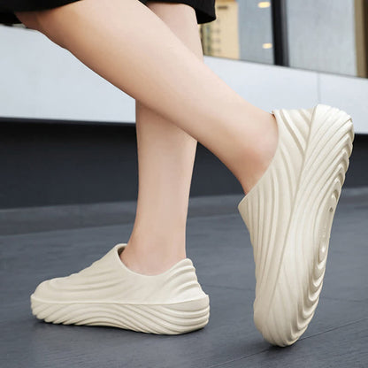 Solid Color Non-slip Waterproof Kitchen Shoes - image 1