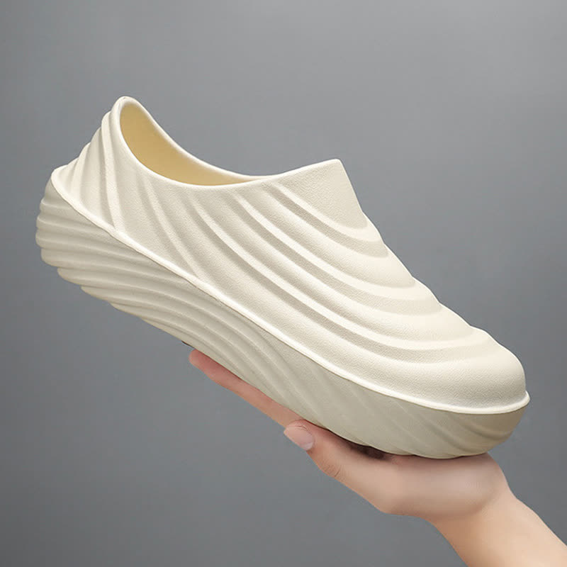 Solid Color Non-slip Waterproof Kitchen Shoes - image 8