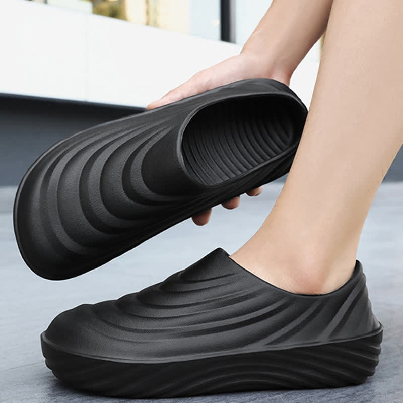 Solid Color Non-slip Waterproof Kitchen Shoes