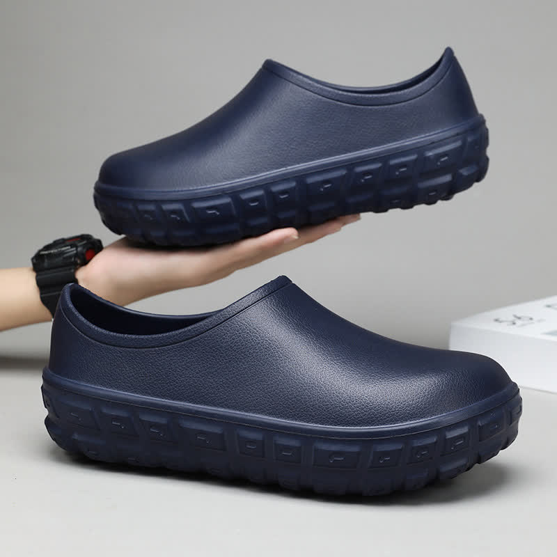 Fashion Slip-on Low-top Waterproof Kitchen Shoes - Navy Blue - EU44/45(US10/11) - image 14