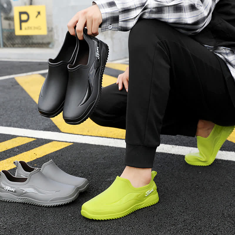 Solid Color Non-slip Waterproof Gardening Shoes - image 1