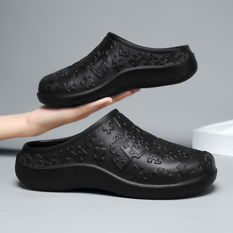 Puzzle Waterproof Non-slip Shoes - Black - EU44/45(US10/11) - image 18