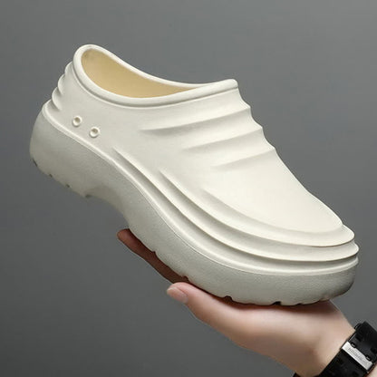 Solid Color Waterproof Non-slip Soft Sole Kitchen Shoes