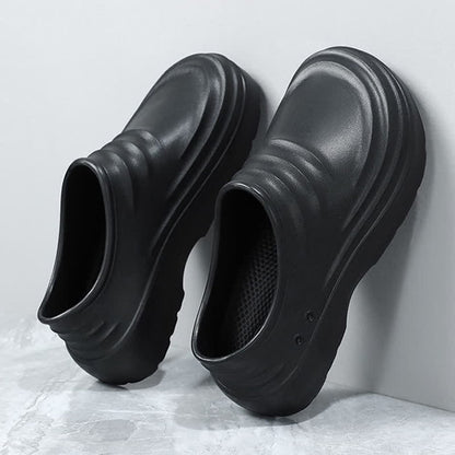 Solid Color Waterproof Non-slip Soft Sole Kitchen Shoes