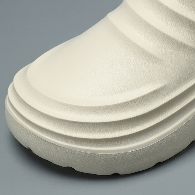 Solid Color Waterproof Non-slip Soft Sole Kitchen Shoes
