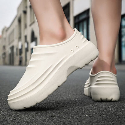 Solid Color Waterproof Non-slip Soft Sole Kitchen Shoes