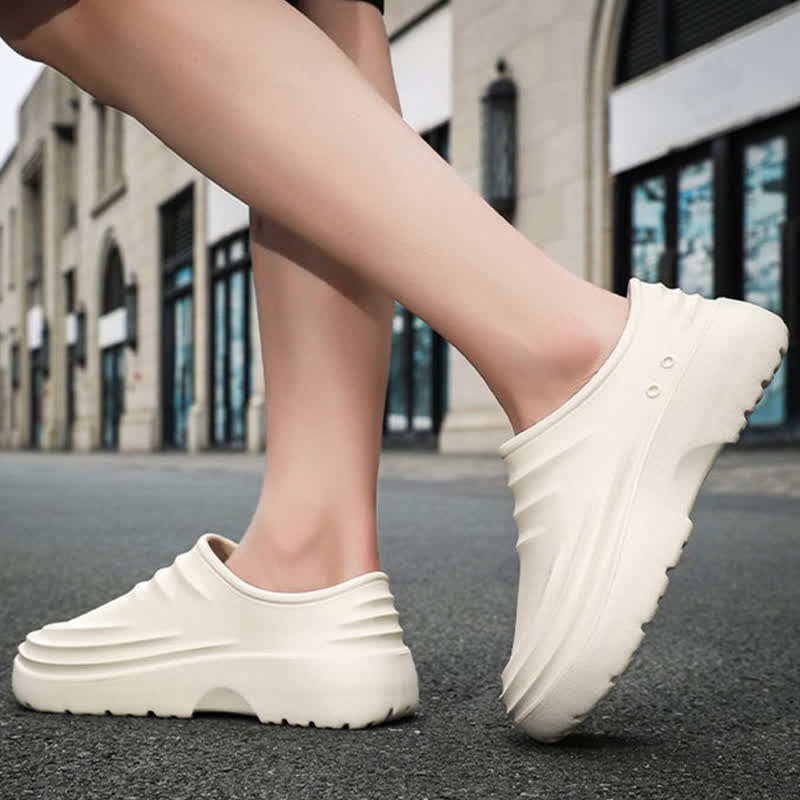 Solid Color Waterproof Non-slip Soft Sole Kitchen Shoes