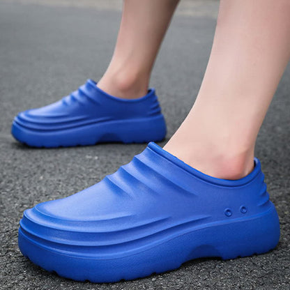 Solid Color Waterproof Non-slip Soft Sole Kitchen Shoes