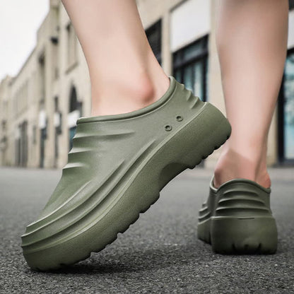 Solid Color Waterproof Non-slip Soft Sole Kitchen Shoes - image 8