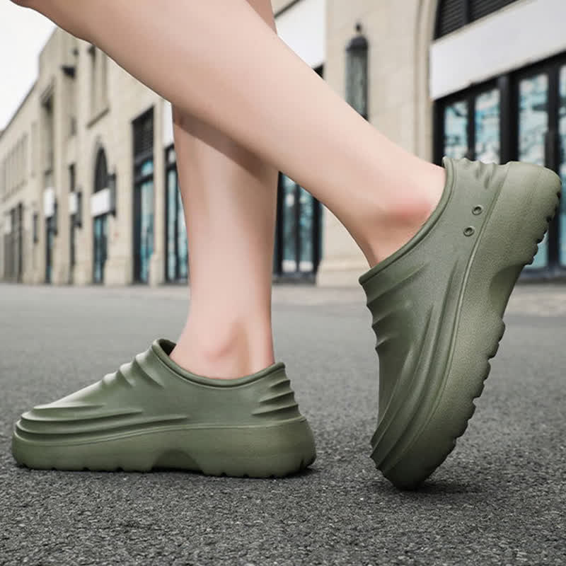 Solid Color Waterproof Non-slip Soft Sole Kitchen Shoes