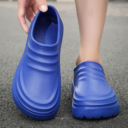 Solid Color Waterproof Non-slip Soft Sole Kitchen Shoes