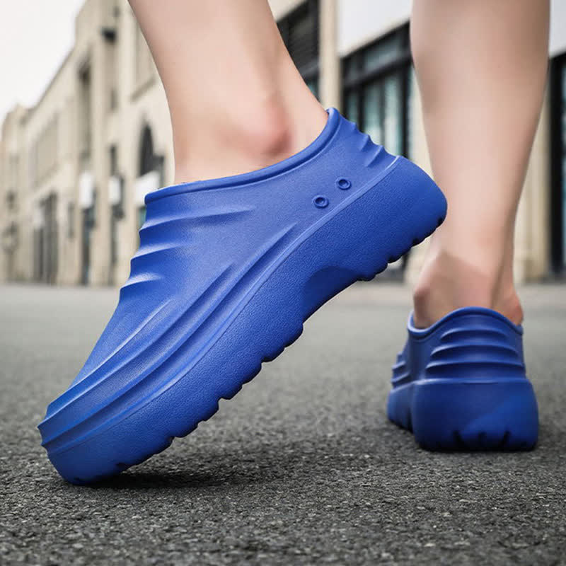 Solid Color Waterproof Non-slip Soft Sole Kitchen Shoes