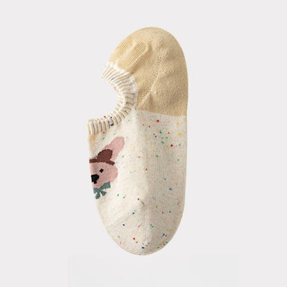 Cute Patterned No Show Socks(8 Pairs)
