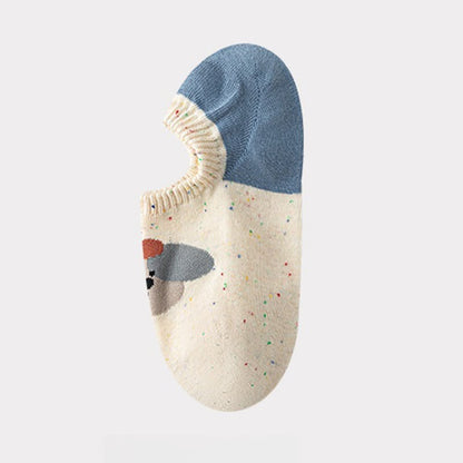 Cute Patterned No Show Socks(8 Pairs)