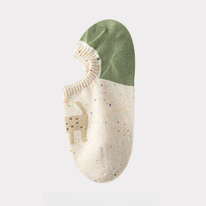 Cute Patterned No Show Socks(8 Pairs)
