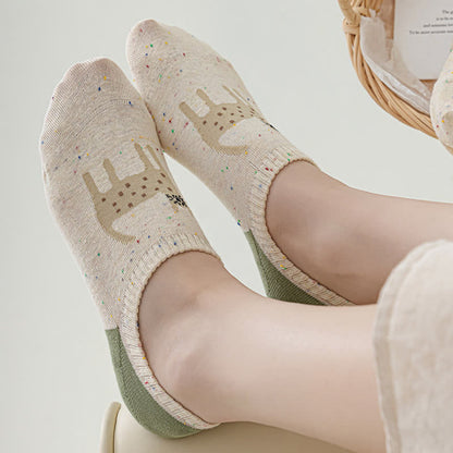 Cute Patterned No Show Socks(8 Pairs)