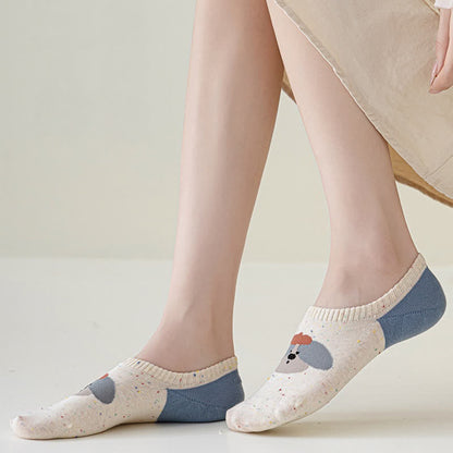 Cute Patterned No Show Socks(8 Pairs)