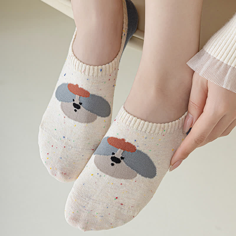 Cute Patterned No Show Socks(8 Pairs)