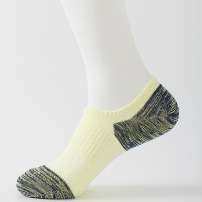 Contrast Color Sports Breathable Ankle Compression Socks(5 Pairs)