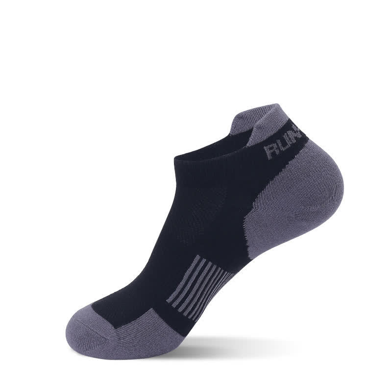 Sweat-wicking Breathable Sports Ankle Compression Socks(5 Pairs) - Black - EU40-44(US7-10) - image 7