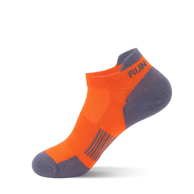 Sweat-wicking Breathable Sports Ankle Compression Socks(5 Pairs) - Orange - EU40-44(US7-10) - image 3
