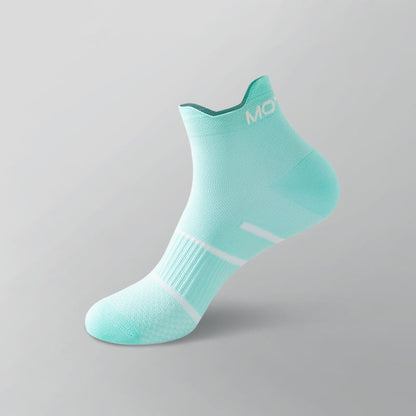 Letter Thin Solid Color Breathable Ankle Compression Socks(6 Pairs) - Light Blue - EU38-44(US5-10) - image 12
