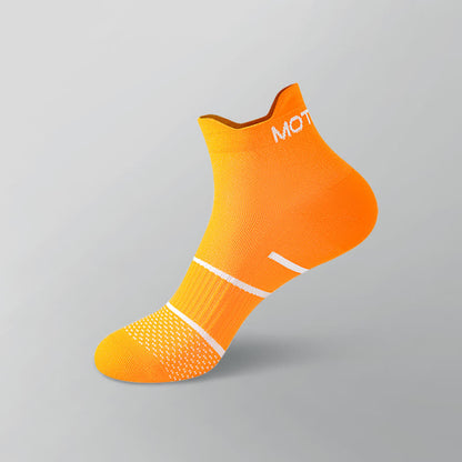 Letter Thin Solid Color Breathable Ankle Compression Socks(6 Pairs) - Orange - EU38-44(US5-10) - image 7