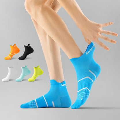 Letter Thin Solid Color Breathable Ankle Compression Socks(6 Pairs)