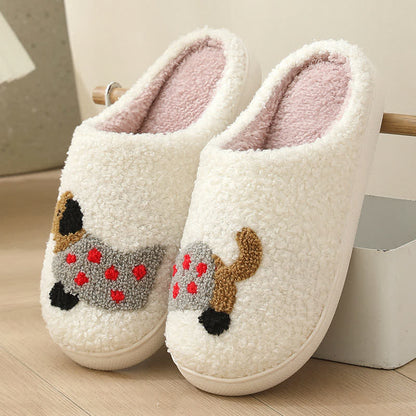 Plus Size Plush Animal Print Slippers - B - EU43-44(US9-10) - image 8