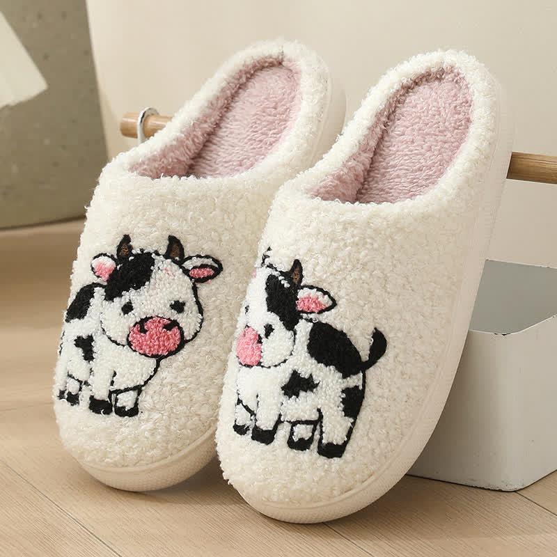 Plus Size Plush Animal Print Slippers - D - EU43-44(US9-10) - image 14