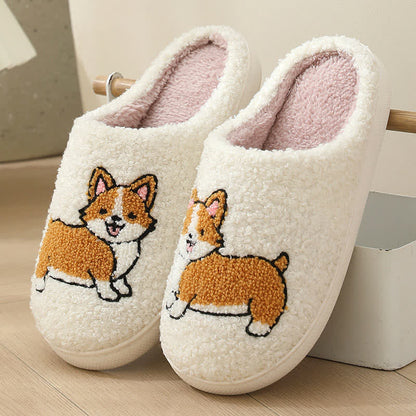 Plus Size Plush Animal Print Slippers - A - EU43-44(US9-10) - image 6