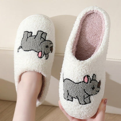 Plus Size Plush Animal Print Slippers - image 15