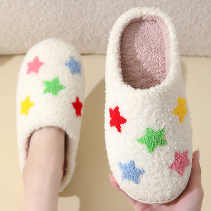 Plus Size Comfy Colorful Pattern Home Slippers - image 7