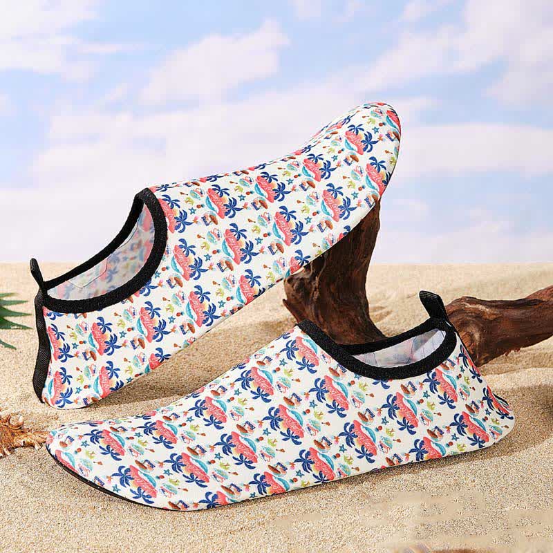 Colorful Pattern Non-slip Breathable Beach Slippers