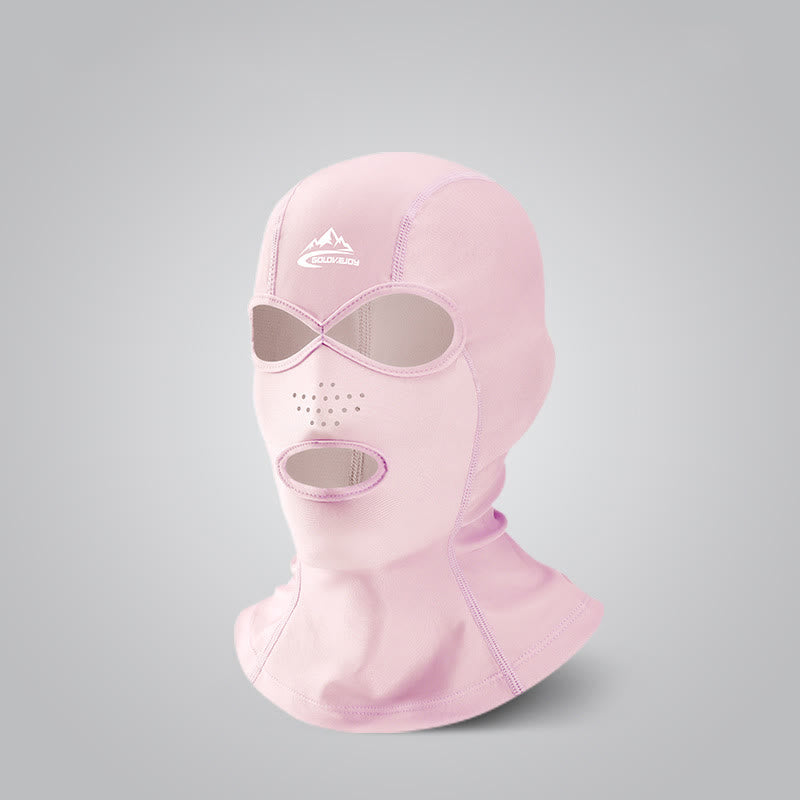 Outdoor Breathable Sun Protection Facekini Mask - Pink - One Size - image 5
