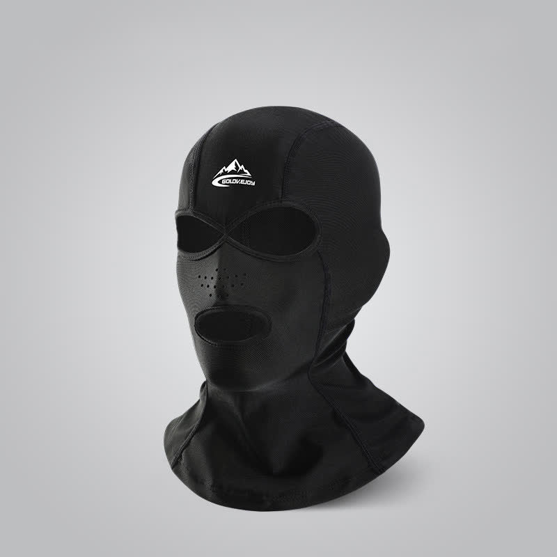 Outdoor Breathable Sun Protection Facekini Mask - Black - One Size - image 1