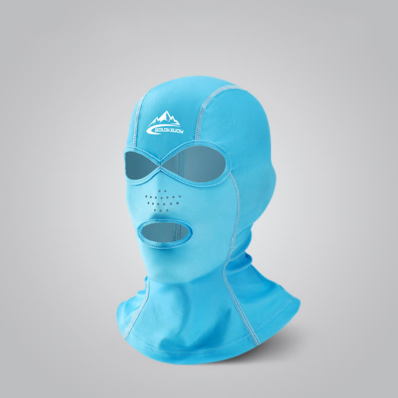 Outdoor Breathable Sun Protection Facekini Mask - Blue - One Size - image 3