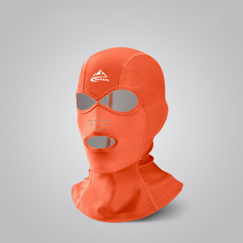 Outdoor Breathable Sun Protection Facekini Mask - Orange - One Size - image 4