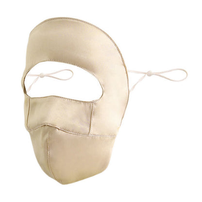 Natural Silk Sun Protection Mask - Champagne - One Size - image 3