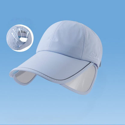 Outdoor Sun Protection Visor Hat - Blue - One Size - image 6