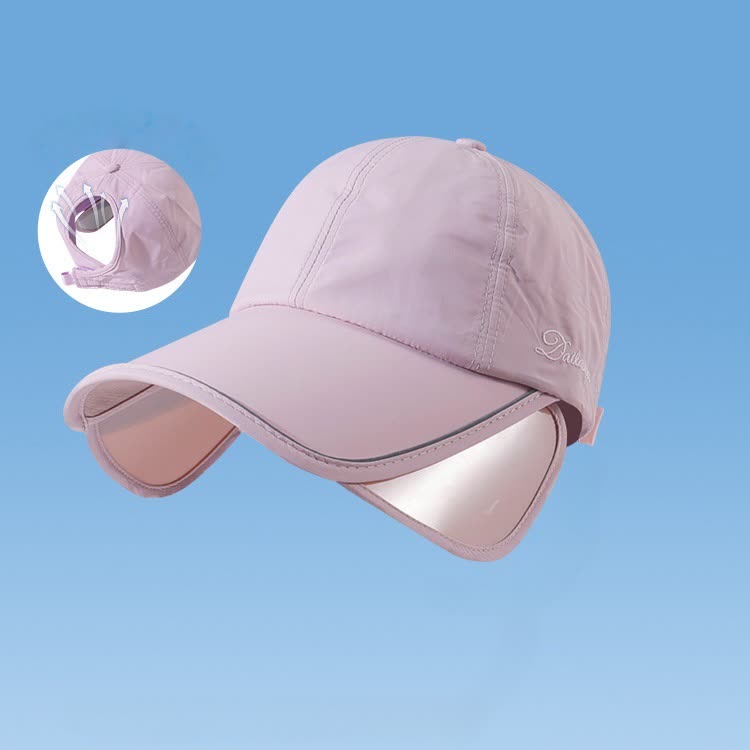 Outdoor Sun Protection Visor Hat - Pink - One Size - image 4